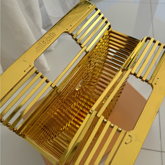 Cult Gaia ARK Mini Gold-tone Clutch - Picture 8 of 8